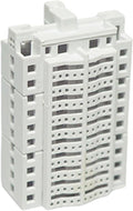 XISAOK Realistic Apartment Building Model Unpainted Craft Project Miniature Landscape Design 1/800s Scale Solid Structure Miniature Apartment Building Model