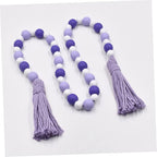 PRETYZOOM Contemporary Tassel Decor Pendant Beaded Tassel for Home Wooden Beads String Hanging Decor Ornament