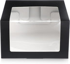 20pcs Hat Boxes for Men Black Hat Gift Box with Window Display Box for Hats Storage Containter,Paper Hats Display Case Fold Box Packing Box for Baseball Caps,Dad Caps,Billed Cap(7.87" x 7.87" x 4.72")