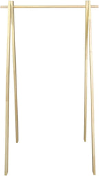 Solid Wood No Tool Assembly Collapsible Aesthetic Clothing Garment Rack