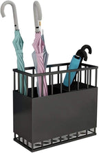 Umbrella Stand Commercial, Metal Wrought Iron Rust-Proof Umbrella Bucket, Indoor and Outdoor Large Capacity Long and Short Umbrella Storage Rack, 3 Colors