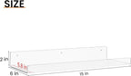 upsimples 4 Pack 15x6 Inches Acrylic Bathroom Shelves for Wall, Floating Bathroom Shelves Over Toilet, Storage Shelf for Toilet Paper, Towels and Toiletries, Clear