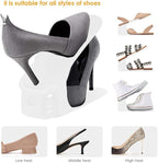 Soerreo Shoe Slot Storage Box Adjustable Shoe Rack Save Space Suitable for High Low Heels, Sneakers and Sandals (10 Piece Set,White)