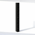 Furinno Fulda 8-Tier Closet Organizers and Storage, Open Shelf, Storage Organizer, 6-Inch Width, for Closet, Bedroom, Blackwood