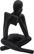 Jinkoozz Reading Women Statue, Thinker Sculptures, Abstract Art Ornament, Modern Aesthetic Figurine Decoration, Suitable for Home Living Room Bedroom Office Shelf Table Desk Bookshelf Decor