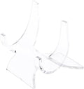 Plymor Clear Acrylic Double-Scoop Display Easel, 1.75" H x 1.75" W x 1.75" D (6 Pack)