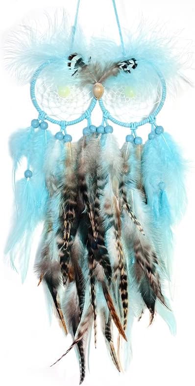 Owl Dream Catcher Wall Decor, DreamCatchers Wall Hanging Ornaments for Bedroom Home Decor Festival Gift