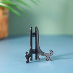Artliving 3" Black Plastic Stand Cookie Holder Display Stand Place Card Holder Display Easels at Weddings, Birthday Party(24 Pack)