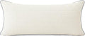 Oubonun 14x36 Pillow Inserts Set of 1 - Rectangle Decorative Throw Pillows for Sofa Couch Bed Living Room Beige 100% Polyester Filling 14 x 36 Inch Lumbar Pillows