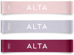 ALTA Mini Loop Bands for Exercise - Premium Durable Latex - Small Resistance Bands for Women, Booty Bands for Working Out, Leg Stretch Loops for Physical Therapy, Pilates Exercise Mini Bands Set