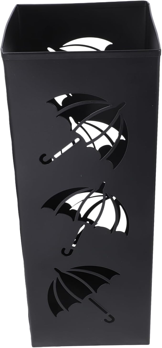 PRETYZOOM Hollow Bucket Umbrella Holder for Entryway Metal Umbrella Storage Stand Home Supplies