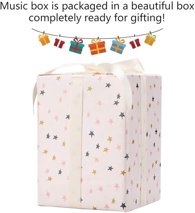 LOVE FOR YOU Gift-Wrapped with Ribbon Musical Snow Globe Carousel Music Box Color Lights Horses Unicorn Decor Gifts for Girls and Daughter Granddaughter Niece Women Kids Christmas Birthday