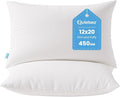 QUIETSEA 12x20 Pillow Inserts, Pack of 2 Lumbar Throw Pillow Inserts, Fluffy and Soft Rectangle Decorative Pillows for Bed, Couch and Sofa