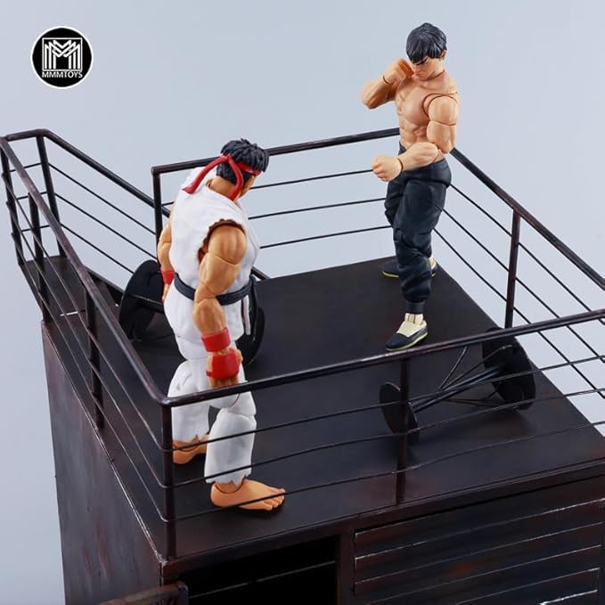 JXK Frontier Coffee House Model for 1/12 Scale Action Figures Realistic Dollhouse Accessory for Diorama Enthusiasts and Collectors