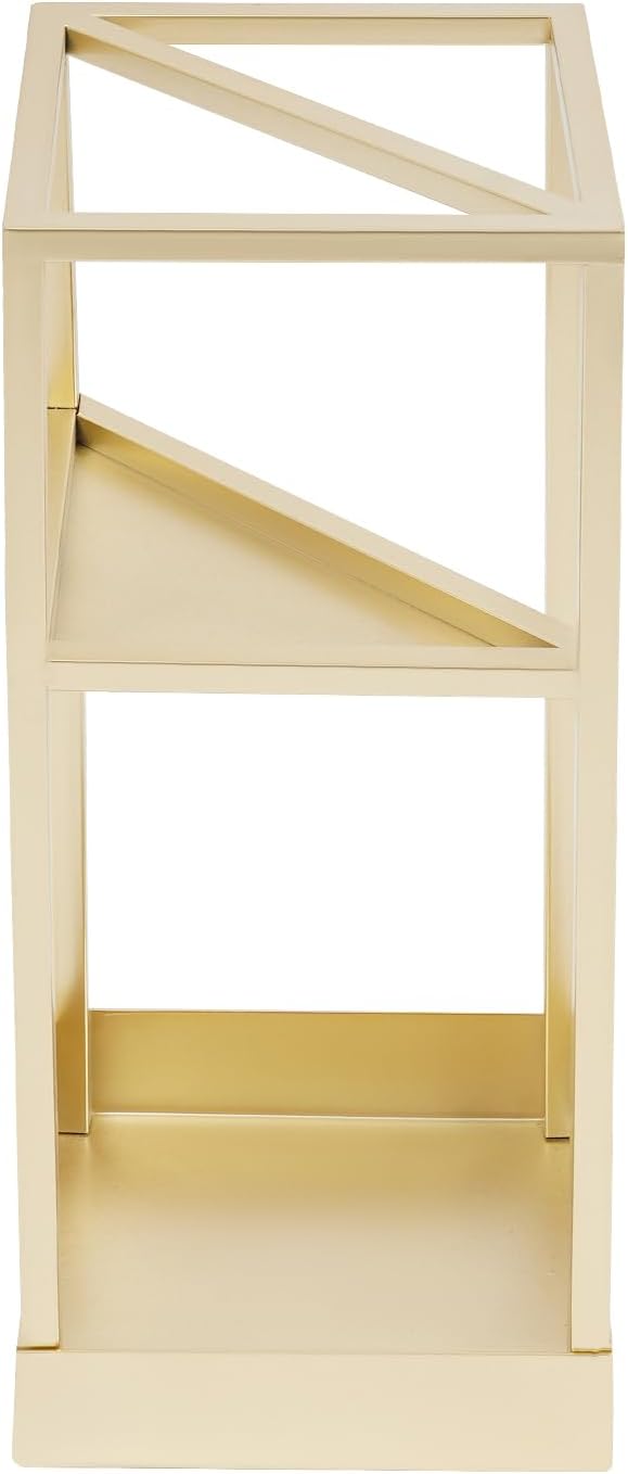 Umbrella Rack for Entryway Modern Freestanding, Metal Umbrella Stand with Drip Tray, Holds Canes/Hiking Poles, for Home Office, 7.9"x7.9"x20.9" (Gold)