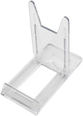 Artliving Plate Stands for Display Set of 6, Two Part Adjustable Clear Plastic Display Stand Easel for 5-9 Inch Plates, Bowls, Picture Frames, Books, Comics, Photo, Small Signs and Collectibles