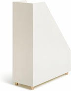 U Brands Juliet Magazine Holder, Office Supplies, Off-white and Gold, 1 Count (3463U02-06)