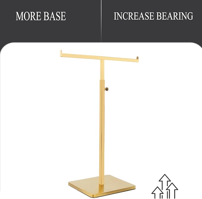 GAMAK Scarf Rack Display for Small Space, Scarf Display Stand Retail for Store Silk Neckband Girdle Pants Scarf Storage Organizer for Boutique Clothing Store (Color : Bronze)