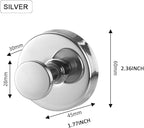 Suction Cup Wreath Hanger，Suction Cup Hooks Hanging 15 Lbs，Waterproof Suction Cup Wreath Holder for Windows (Silver, 2)
