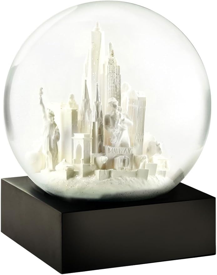 CoolSnowGlobes New York City White Cool Snow Globe
