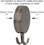 Haute Decor Attract Magnetic Hanger, 1 Pack - Strong Magnet Hook for Metal Doors and Surfaces