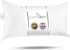 ComfyDown Decorative Throw Pillow Insert, Down and Feather Fill, 100% Cotton Cover, 233 Thread Count - Made in USA (16" X 30")