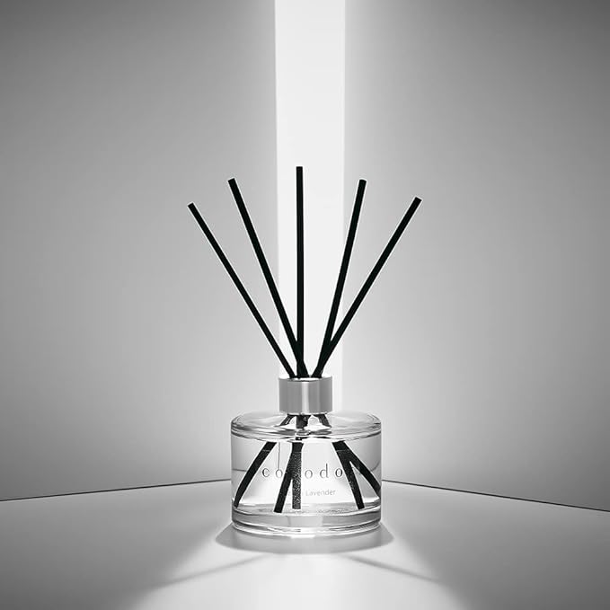 COCODOR Signature Reed Diffuser Set/Pure Cotton / 6.7oz /2 Pack/Home Fragrance Diffuser, Oil Scent Diffuser for Bathroom Shelf Decor