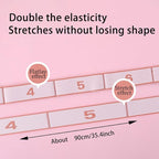 Fitness Resistance Bands for Stretching and Yoga, Numbered Resistance Band with Clear Markings, 8-Section Elastic Exercise Band for Pilates, Flexibility Training, Full Body Workout