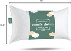 ComfyDown Decorative Throw Pillow Insert, Down and Feather Fill, 100% Cotton Cover, 233 Thread Count - Made in USA (12 X 22)