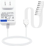 4.5V Power Adapter AC/DC 8-Output Compatible with Lemax Lighted Accessory 94566 94563 94564 94565 74295 74269 74707 84428 44242 Christmas Halloween Village Lights Micro Lighting Building Decoration