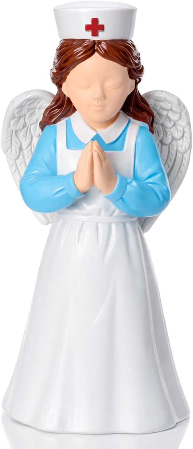 Nurse Angle Figurine 3.9 Inch Nurse Resin Doll Desk Decor Gift for Nurses Practitioner, Nurses Day Souvenirs, Healthcare Workers Home Office Desktop Decor