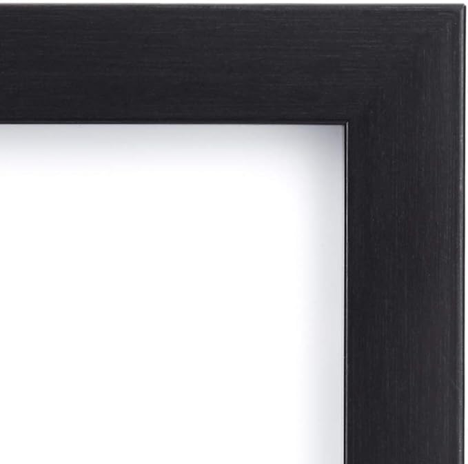 Amazon Basics Rectangular Photo Picture Frame, 5" x 7", Pack of 2, Black