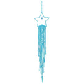 MECCANIXITY Macrame Dream Catchers, Sky Blue Handmade Star Design Woven Cotton Dream Catcher Wall Hanging for Home Bedroom Decoration Ornament Craft Gift
