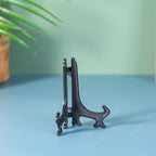 Artliving 4" Black Plastic Stand Cookie Holder Display Stand Place Card Holder Display Easels at Weddings, Birthday Party(24 Pack)