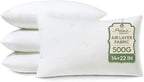 Ashler Throw Pillow Inserts- 14x22 Pillow Inserts with Air Layer, Premium Bed and Couch Pillows - Indoor Decorative Throw Pillow, Lumbar Cushion Sham Stuffer, Pack of 4, White