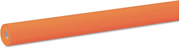 Fadeless Bulletin Board Paper, Fade-Resistant Paper for Classroom Decor, 48” x 50’, Orange, 1 Roll