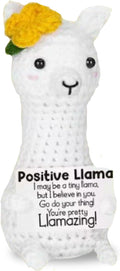 Inspirational Handmade Crochet liama, Positive Emotional Support liama, Valentine's Day Gift, Birthday Thanksgiving Basket Gift for Home Decorations