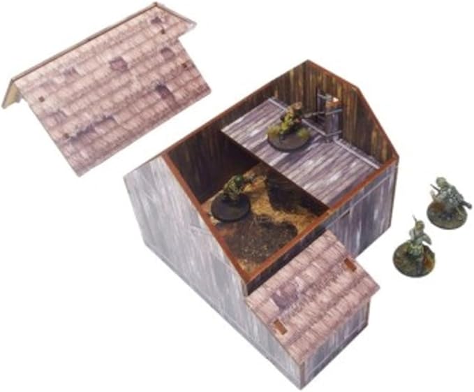 Ready-Painted WW2 Ostfront Village Barn by Micro Art Studio
