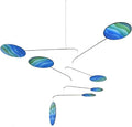 Ocean Blue Lumen Modern Indoor Mobile, Horizontal Style, 22" x 42", American Made