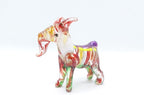 Goat Tiny Figurines Animals Hand Blown Color Glass Art Collectible Gift Home Décor (Multi-Red)
