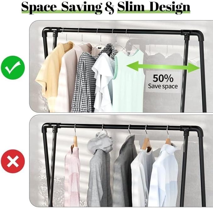 Wire Metal Clothes Hangers Bulk 50 Pack, 16 Inch 12 Gauge Standard Size, Slim Space Saving for Coat Suits Shirts Pants Skirts, Non Slip, Silver