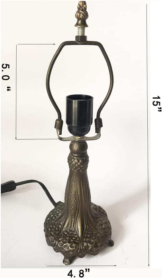 HUIMEIJU HMJ8033 Metal Base with Diameter 8 inch Table lamp Glass lampshade