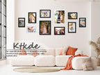 KTKDE A1 Black Modern Picture or Poster Frame,23.4x33 Poster Frame Black Woodgrain, Vertical & Horizontal Wall Hanging Large Picture Frame for Photos, Posters & Art Prints