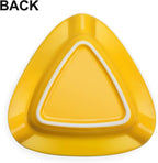 Cigar Ashtray Triangle- Large Rest Outdoor Cigars Ash tray for Patio/Outside/Indoor Ashtray (Yellow)