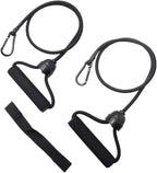 ONIPAX 1 Pair Stepper Resistance Bands with Handles & Connecting Strap – Workout & Exercise Bands for Strength Training, Muscle Toning, Home Gym Fitness Equipment