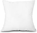 Edow Throw Pillow Insert, Lightweight Soft Polyester Down Alternative Decorative Pillow, Sham Stuffer, Machine Washable 22x22 (White, 1 Count (Pack of 1))