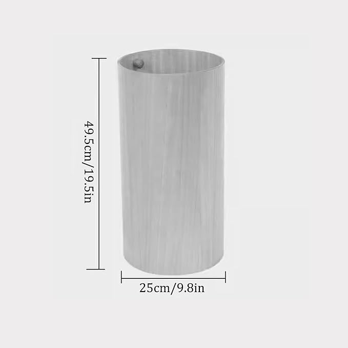 Chinese Vintage Umbrella Holder Solid Wood Umbrella Storage Rack with Drip Tray Commercial Umbrella Holders Cylindrical Straight Umbrella Bucket Umbrella Stand Holder Indoor for Entryway.(Walnut)