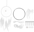PATIKIL DIY Modern Dream Catcher Kit, White, 4.7 Inch, Customizable, Kid, Unisex
