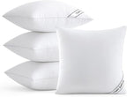 MIULEE 22x22 Inch Pillows Inserts, Pack of 4 Down Alternative Virgin Filling Comfy Support Throw Pillows for Sofa Couch Bed
