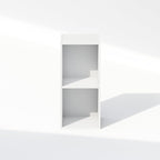 Furinno Reed 2-Tier Closet Organizers and Storage, Closet Organizer, Open Shelf Closet Storage, for Wardrobe, Bedroom, Living Room, 10-Inch Width, White